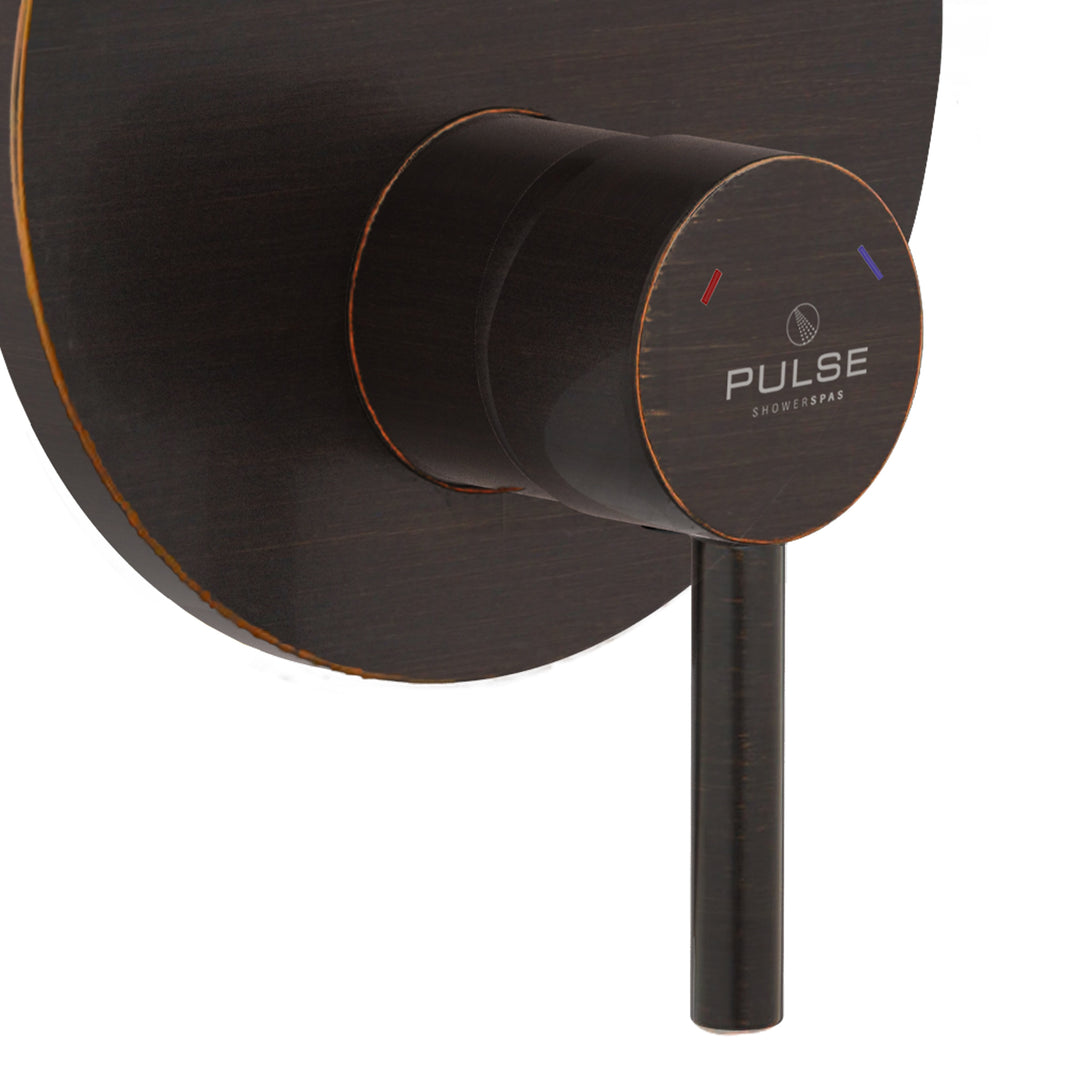 PULSE ShowerSpas Two Way Tru-Temp Pressure Balance 1/2" Rough-In Valve with Oil-Rubbed Bronze Trim Kit (3005-RIVD-ORB)