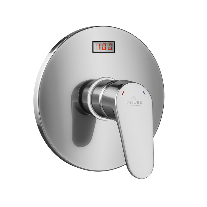 PULSE ShowerSpas LED Tru-Temp Pressure Balance 1/2" Rough-In Valve with Chrome Trim Kit (3002-RIV-PB-CH)