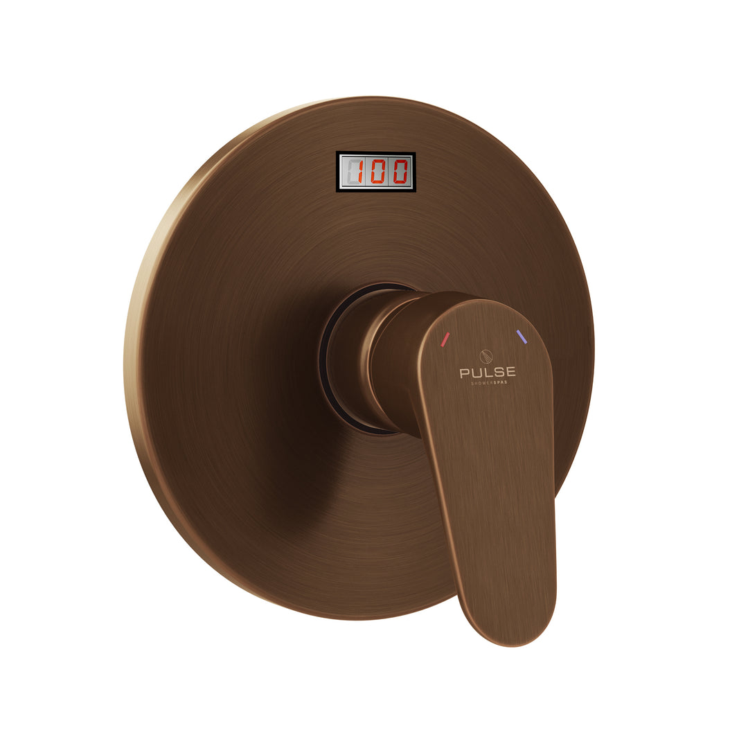 PULSE ShowerSpas LED Tru-Temp Pressure Balance 1/2" Rough-In Valve with Oil-Rubbed Bronze Trim Kit (3002-RIV-PB-ORB)