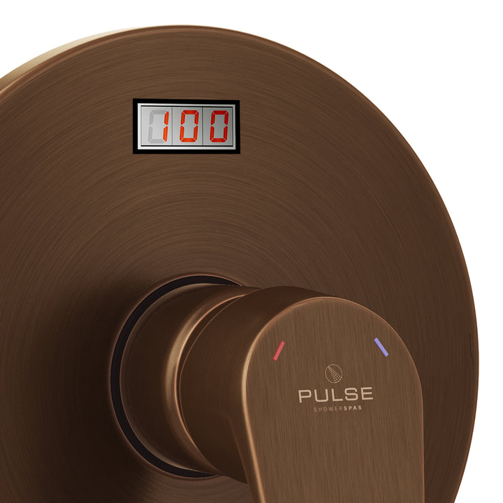 PULSE ShowerSpas LED Tru-Temp Pressure Balance 1/2" Rough-In Valve with Oil-Rubbed Bronze Trim Kit (3002-RIV-PB-ORB)