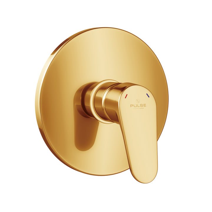PULSE ShowerSpas Tru-Temp Pressure Balance 1/2" Rough-In Valve with Brushed Gold Trim Kit (3001-RIV-PB-BG)