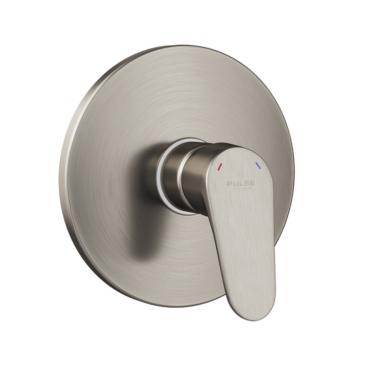 PULSE ShowerSpas Tru-Temp Pressure Balance 1/2" Rough-In Valve with Brushed Nickel Trim Kit (3001-RIV-PB-BN)