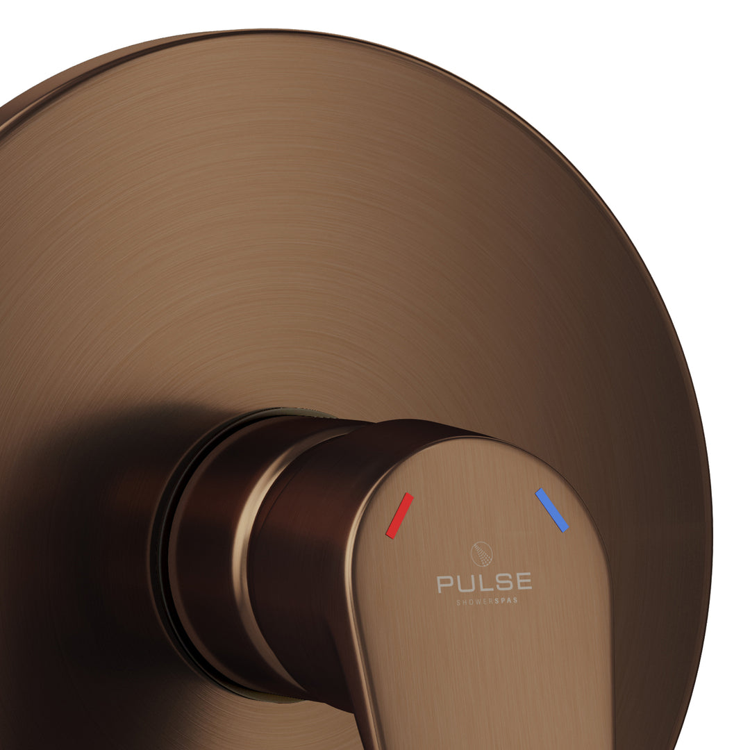 PULSE ShowerSpas Tru-Temp Pressure Balance 1/2" Rough-In Valve with Oil-Rubbed Bronze Trim Kit (3001-RIV-PB-ORB)