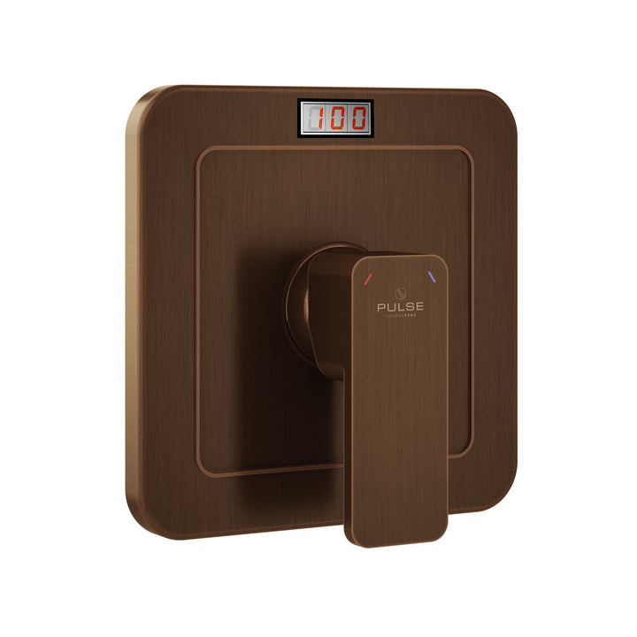 PULSE ShowerSpas LED Tru-Temp Pressure Balance 1/2" Rough-In Valve with Oil-Rubbed Bronze Trim Kit (3004-RIV-PB-ORB)