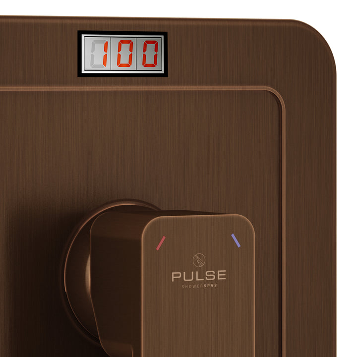 PULSE ShowerSpas LED Tru-Temp Pressure Balance 1/2" Rough-In Valve with Oil-Rubbed Bronze Trim Kit (3004-RIV-PB-ORB)