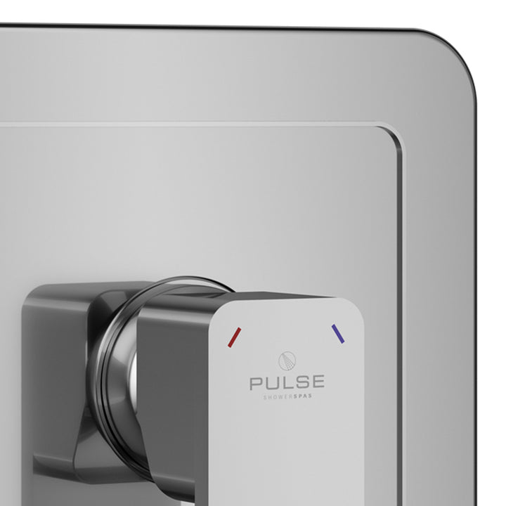 PULSE ShowerSpas Tru-Temp Pressure Balance 1/2" Rough-In Valve with Chrome Trim Kit (3003-RIV-PB-CH)