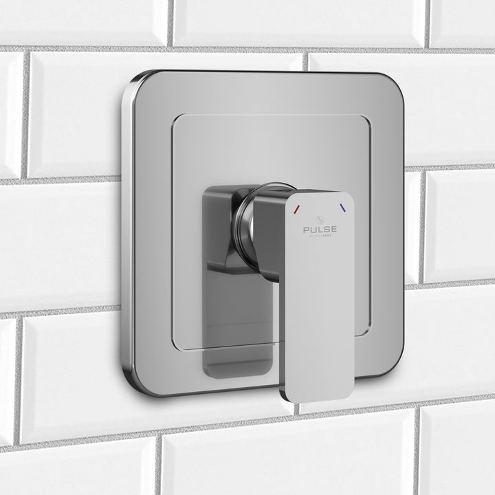 PULSE ShowerSpas Tru-Temp Pressure Balance 1/2" Rough-In Valve with Chrome Trim Kit (3003-RIV-PB-CH)