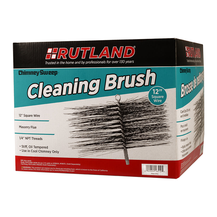 12" Sq. Wire Chim.Brush 1/4 Pipe Thread (1) (RP16512)