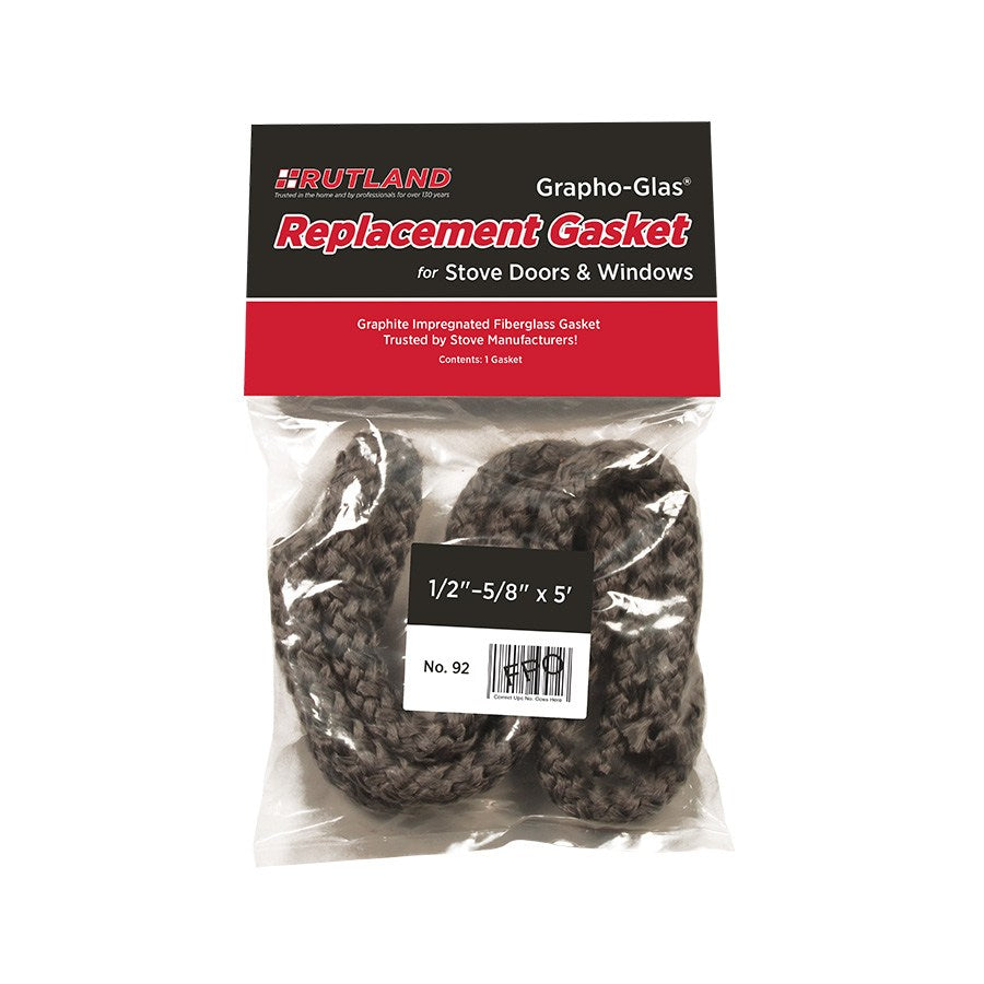 Woodstove Gasket60" Rope 1/2 X 5/8" (12) (RP92)