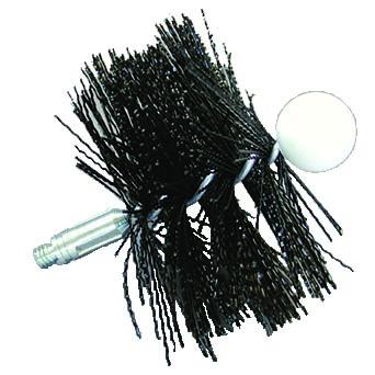 4"Rnd Pellet Stove Brush 1/4-20 Thread (4) (RPPS4)
