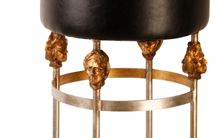 Armory Short Black Bar Stool (SI1051)