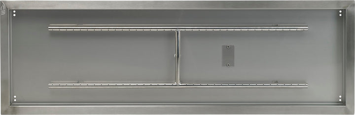 48" x 14" SS Rectangular Drop-In Fire Pit Pany w/H Burner