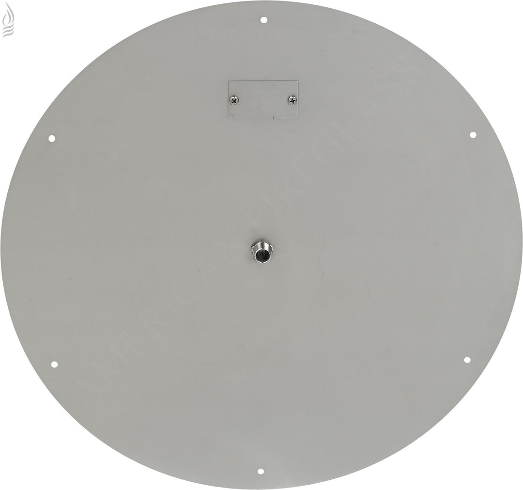 24" Round SS Flat Pan w/18" Fire Ring