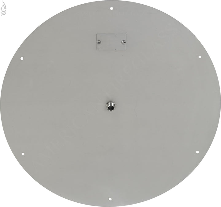 24" Round SS Flat Pan w/18" Fire Ring