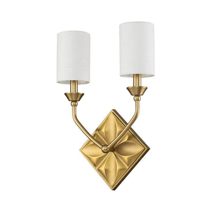 Epsilon 2 Light Sconce in Aged Brass (SC10510AGB-2)
